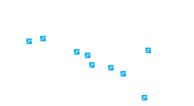 4/F floor escalator location